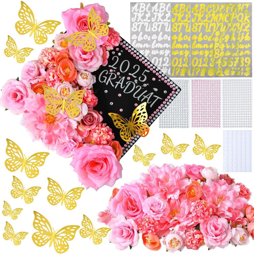 9863 Graduation Cap Decorations,2025Graduation Cap Decorations Kit,Use